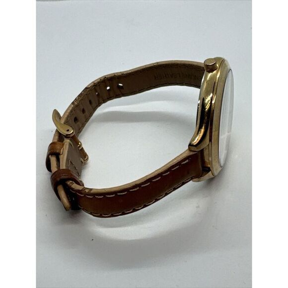 Michael Kors Slim Runway MK2284 Women's Brown Leather Analog Dial Watch JNA667 - Picture 11 of 11